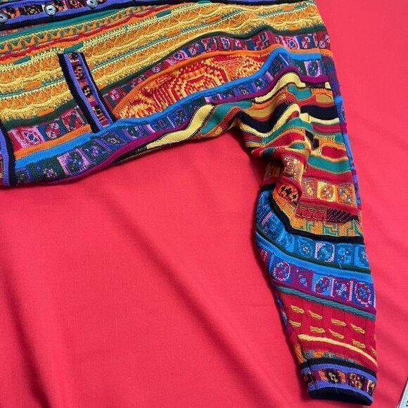 Vintage COOGI Wool Knitted Cosby Cardigan Sweater Size S Made In Australia RARE - Picture 4 of 13